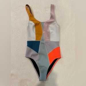 CYNTHIA ROWLEY Prism One-Piece Swimsuit size Medium